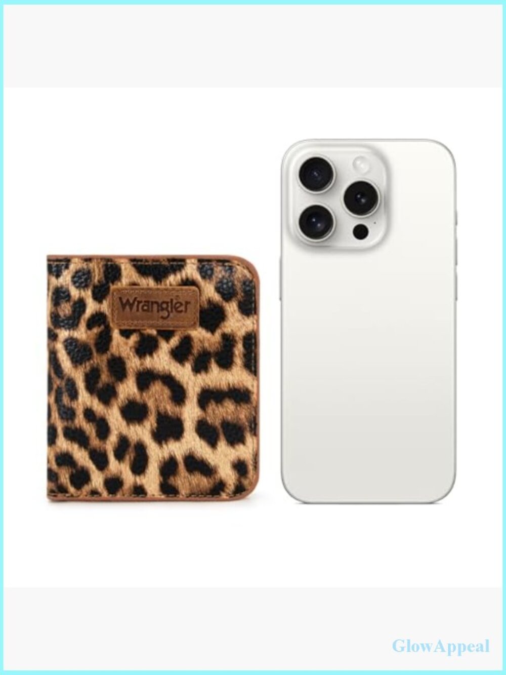 Small Leopard Print Wallet with RFID Lining and Coin Purse - Picture 4 of 6